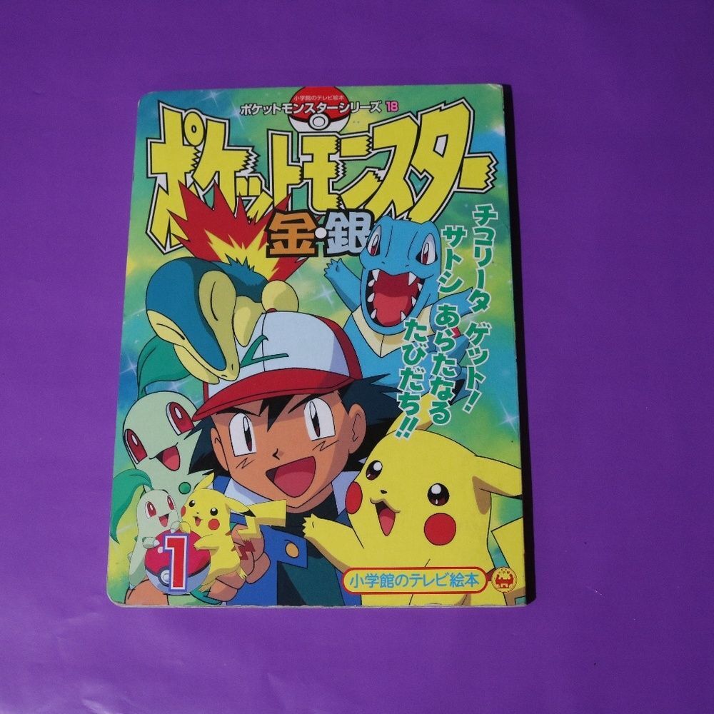 Pokemon Gold & Silver Picture Book Japanese Book